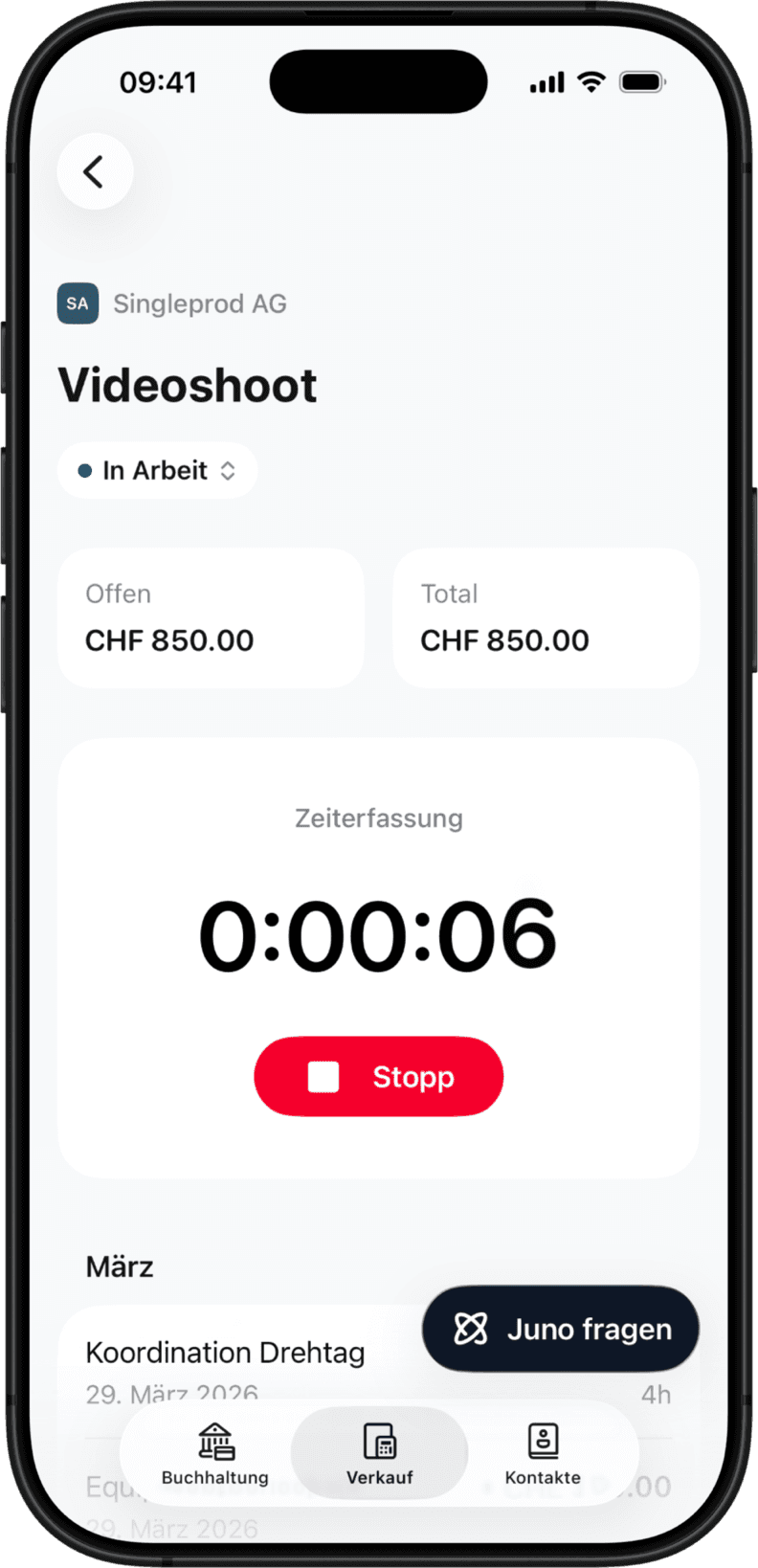 App de comptabilité et saisie du temps
