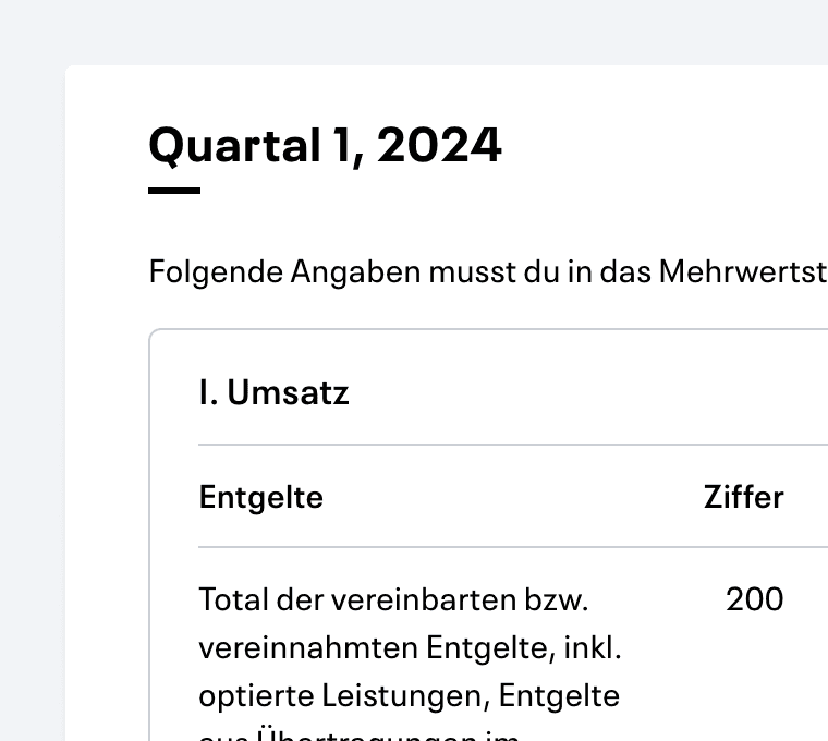 Mehrwertsteuerabschlüsse erledigen